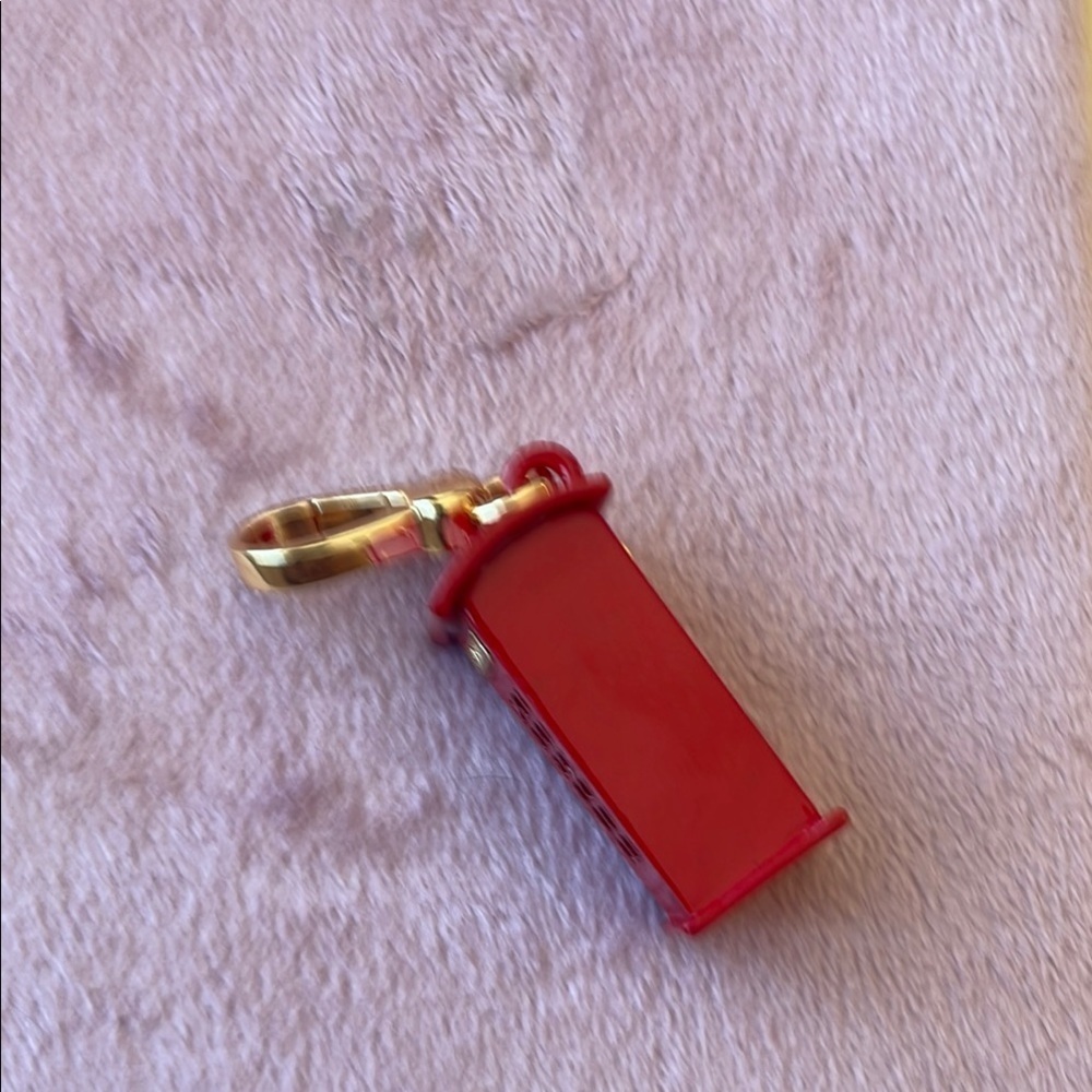Juicy Couture Red Telephone Booth Charm Gold Tone - Picture 9 of 11
